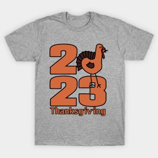 Thanksgiving 2023 Cute Turkey T-Shirt